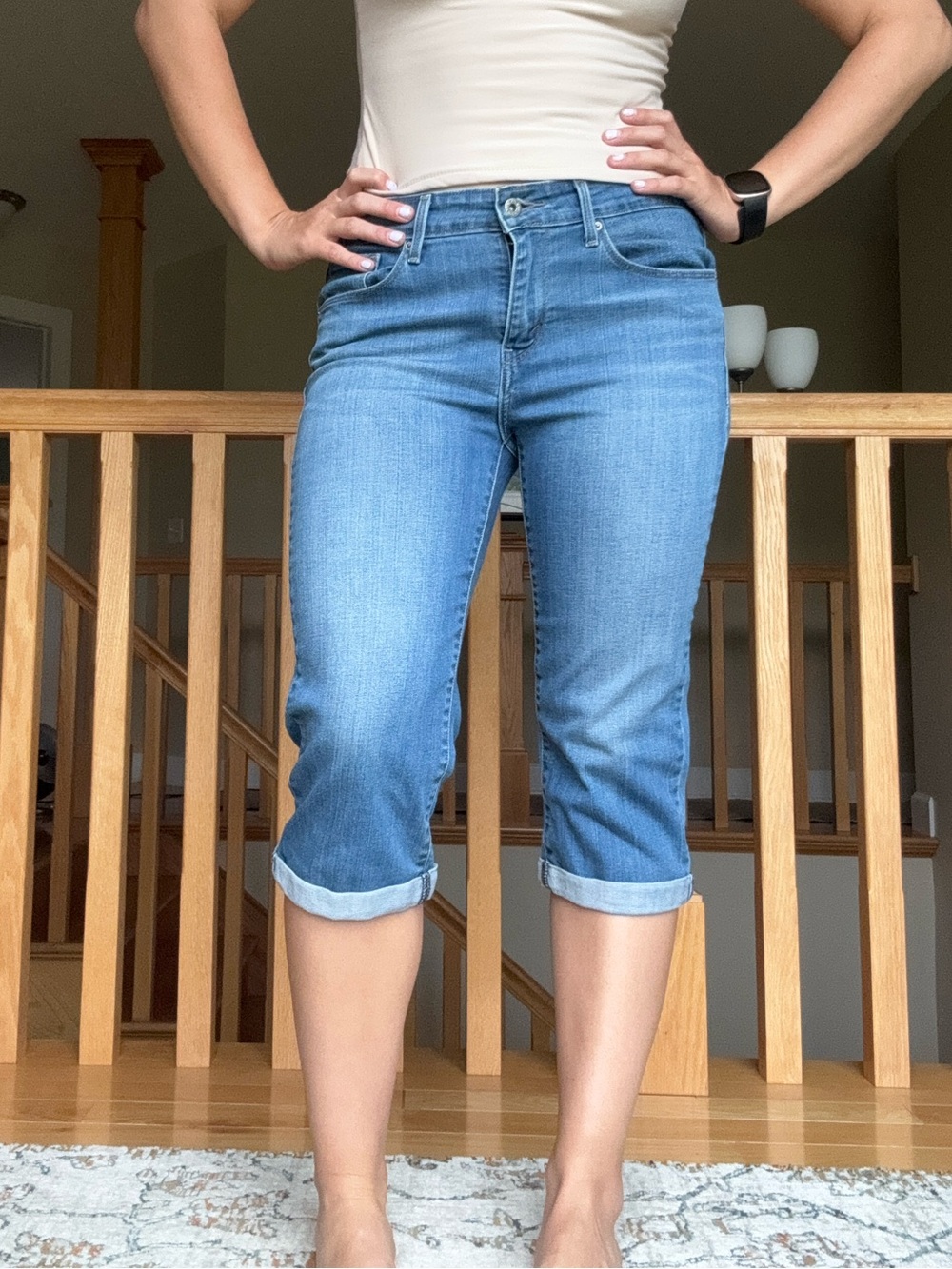 Cropped Levi jeans